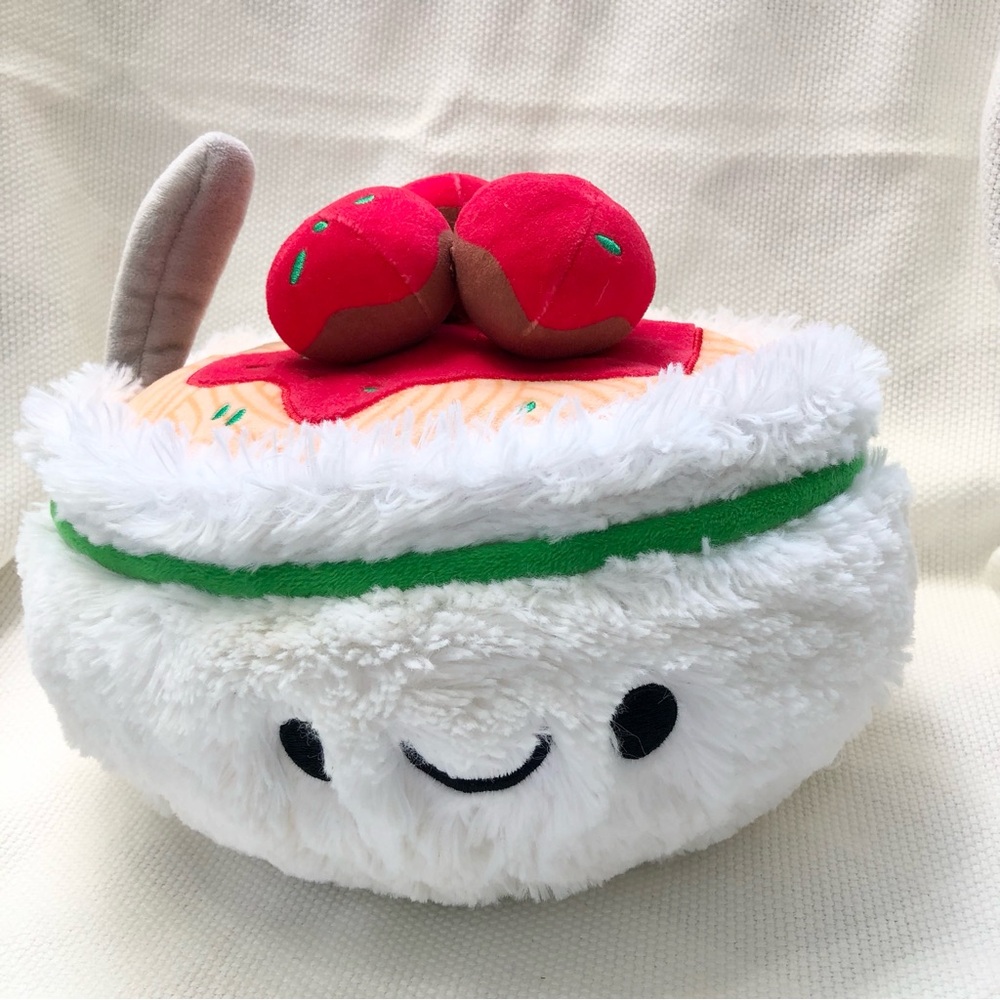 Squishable Comfort Food Spaghetti Meatballs Plush Toy Kawaii 7 inches